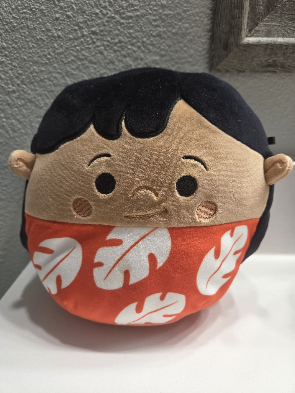 Disney Lilo Squishmallow Character Plush with White Leaf Print
